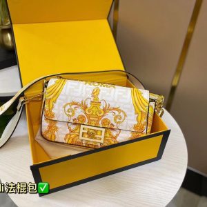 fendi Fendi Versace Co-Branding Tasche Fendace Baguette Tasche