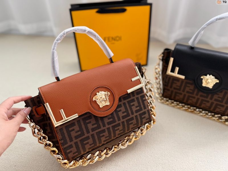 Fendi Versace co-branded handbag