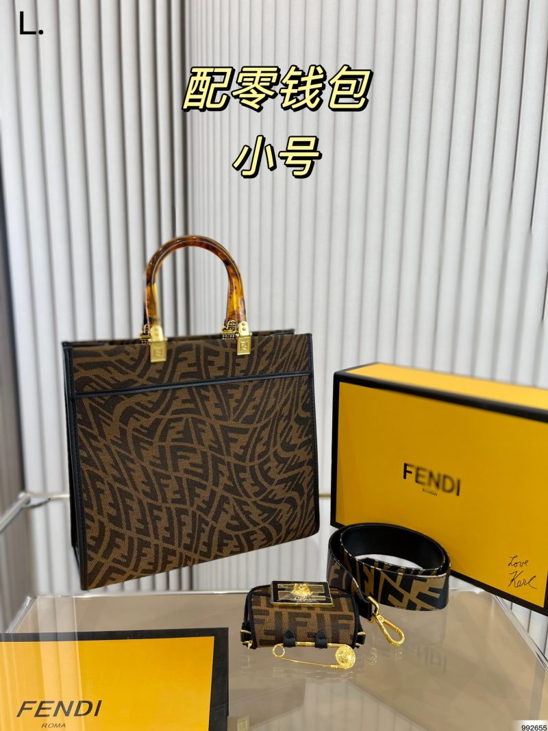 Fendi Versace co-branded tote➕coin purse