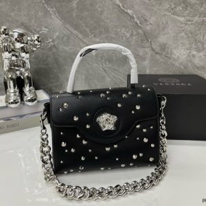 ——Versace rivet bag with folding box